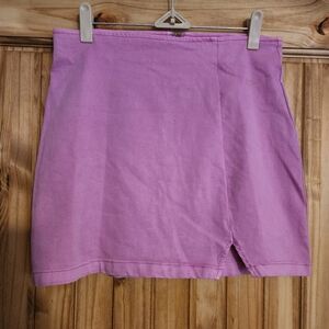 Fitted Jean Mini Skirt